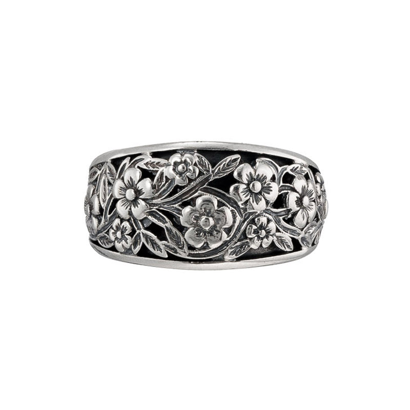 Harmony Tapered Silver Ring - Sterling Silver - Cigar Band Ring