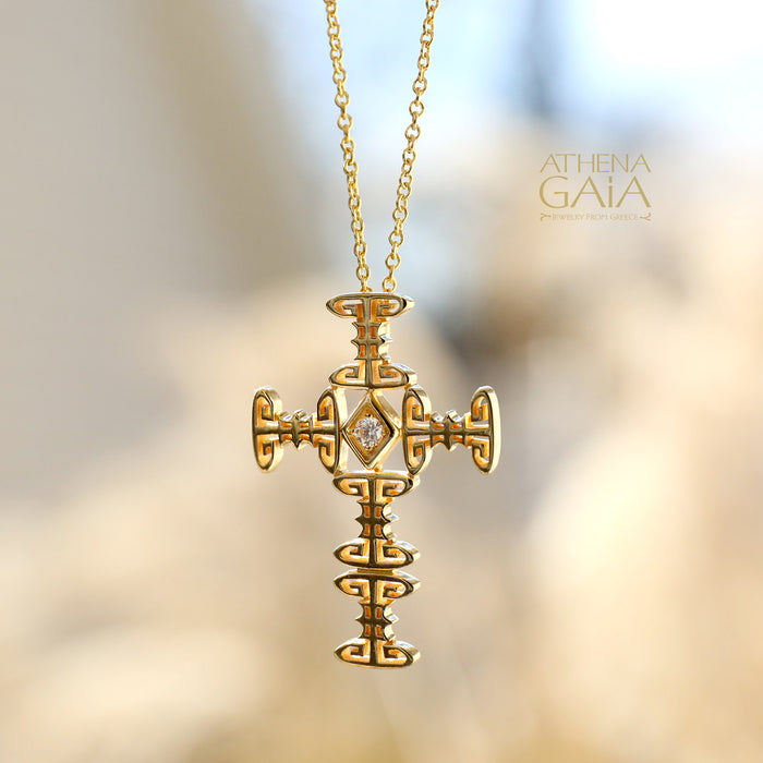 Mythical Thracian Cross with Necklace