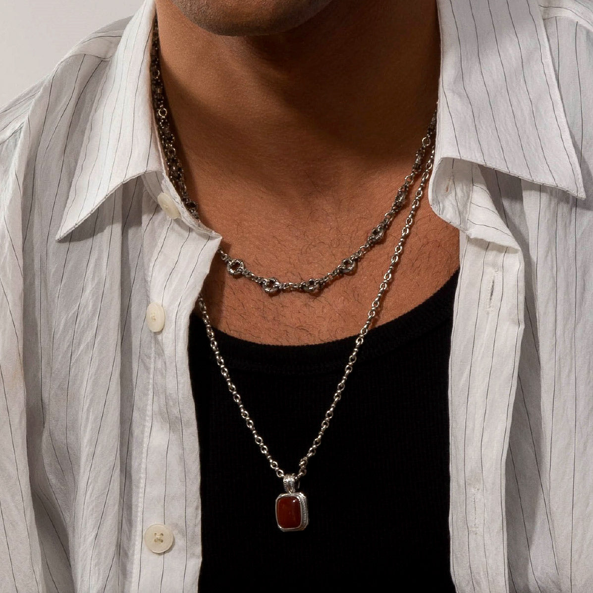 Adjustable Sterling Silver Chain - Handcrafted Greek Unisex