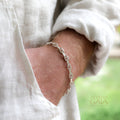 Theta Forzatina (Anchor) Chain Bracelet - Sterling Silver - 6mm Chain Bracelet
