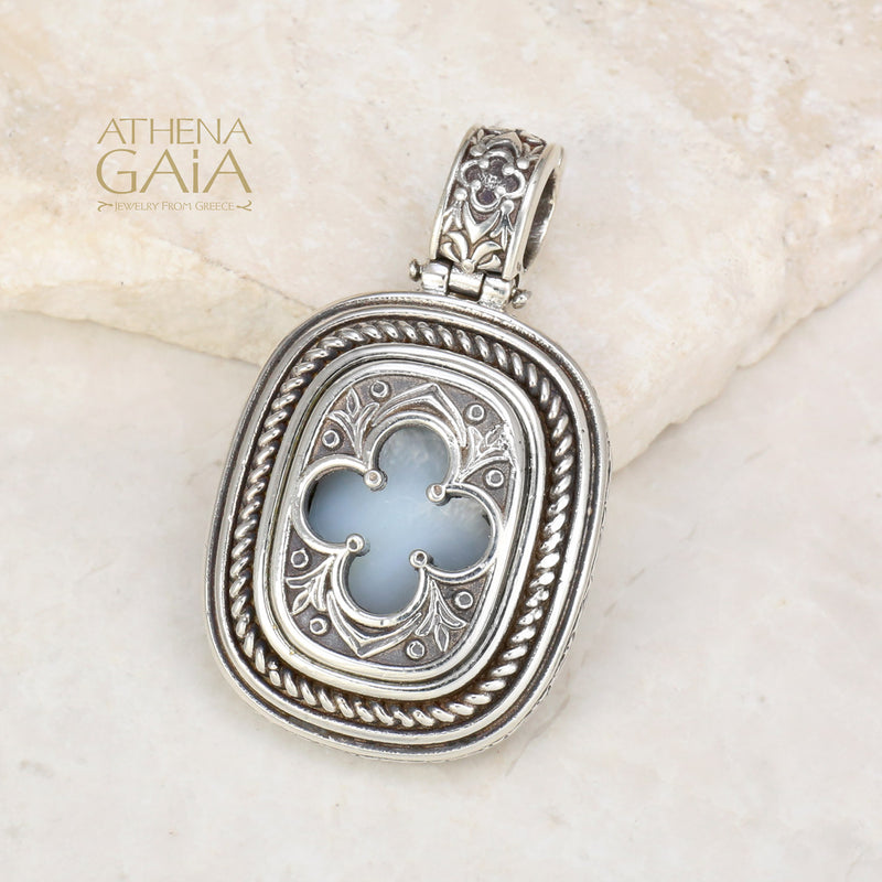 Silver Clover Odysseus Pendant - Sterling Silver Pendant