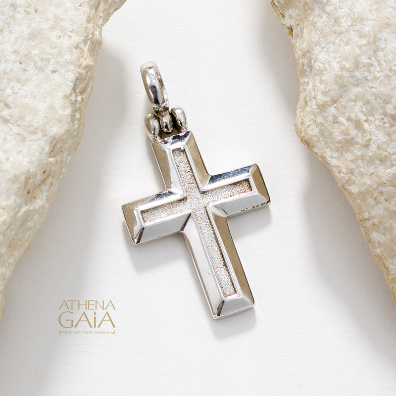 Shadow and Light Aegis Latin Cross (Large) - 18k Gold - Orthodox Cross