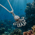 Thalassa Octopus Pendant  - 18k Gold & Sterling Silver Pendant