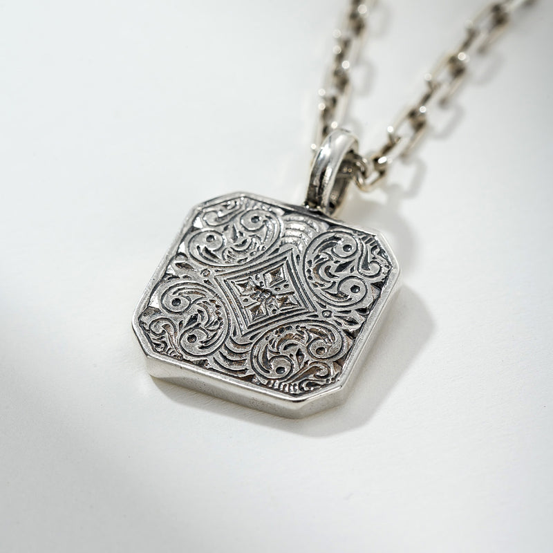 Pegasus Square Pendant - Sterling Silver - Talisman