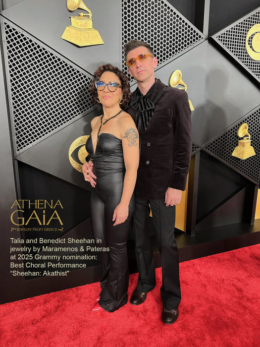 Ram Horn Earrings (Large) - 18k Gold - Hoop Earrings