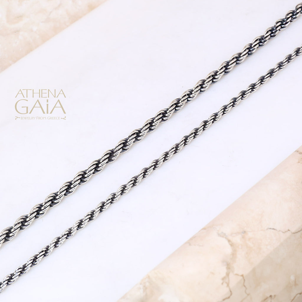 Sterling Silver Rope Chain (In-Stock)