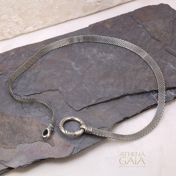 Silver Loop Chain Choker