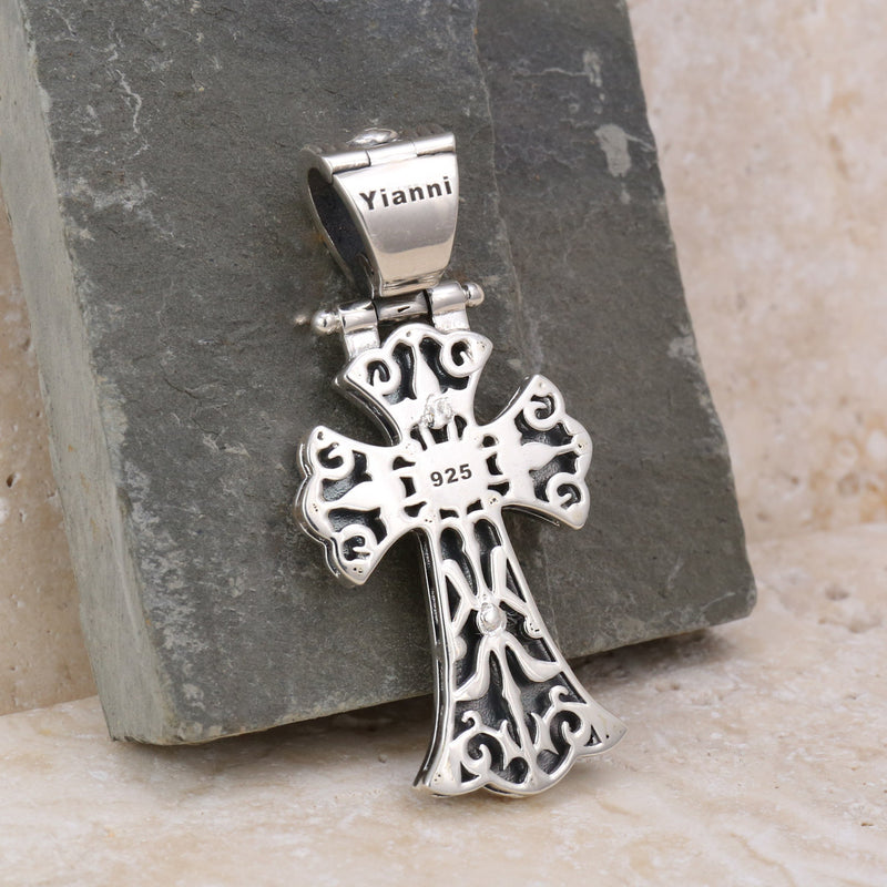 Flared Latin Cross (Small) - Sterling Silver - Orthodox Cross Necklace
