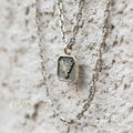 Phoenix Talisman Square Pendant - Sterling Silver