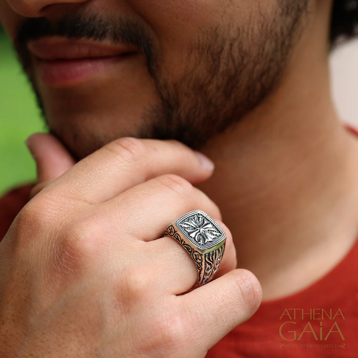 Fleur Maltese Cross Ring (In-Stock)