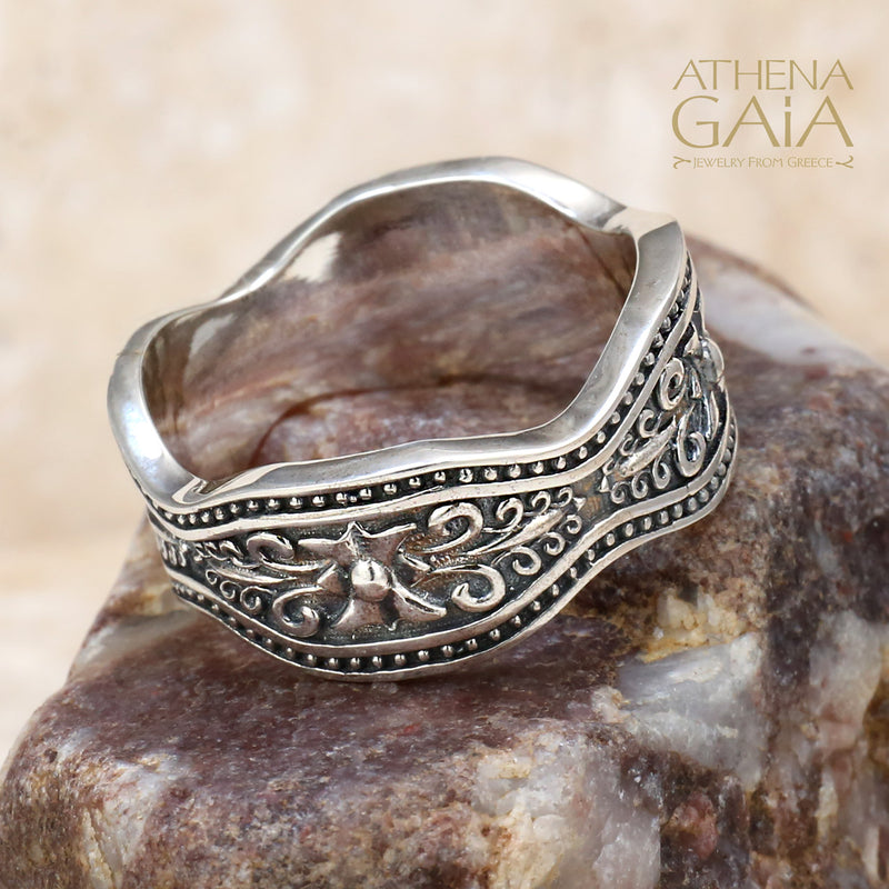 Butterfly Band Ring - Sterling Silver Ring