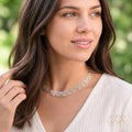 Greek Key Meander Full Necklace - Sterling Silver Necklace