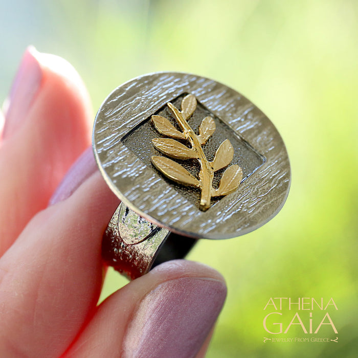 Round Fern Ring (In-Stock)