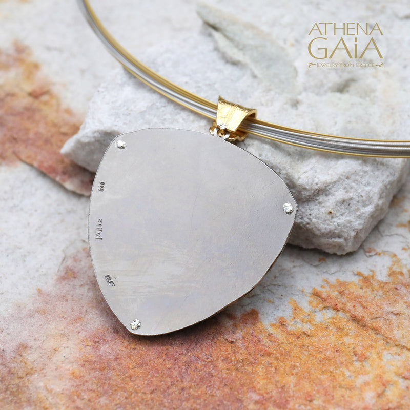 Softri Olive Tree Pendant Necklace - Gold Plated Sterling Silver