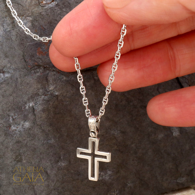 Theta Forzatina (Anchor) 14k Gold Chain