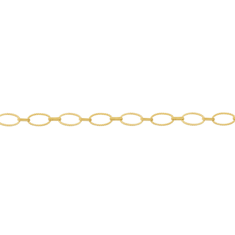 Rope Ovals Necklace / Bracelet - 14k Gold Necklace