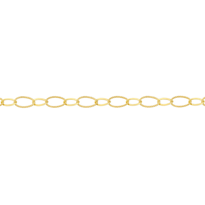 Al'Oro Drop Link Necklace