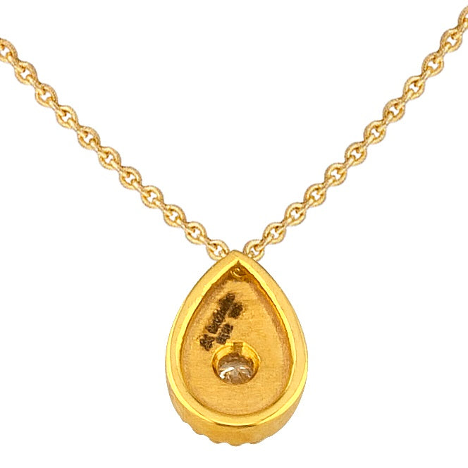 Geometric Drop Pendant Necklace - 18k Gold Necklace