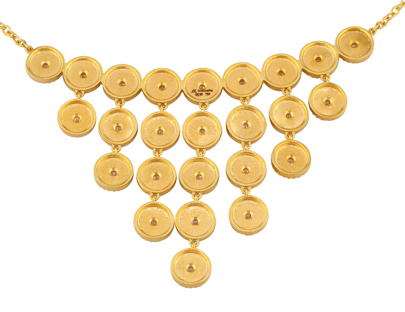 Geometric Circles Full Necklace - 18k Gold Necklace