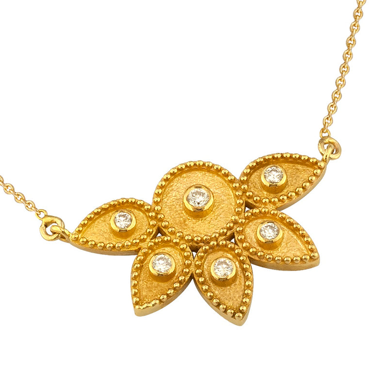 Geometric Sundown Full Necklace - 18k Gold Necklace