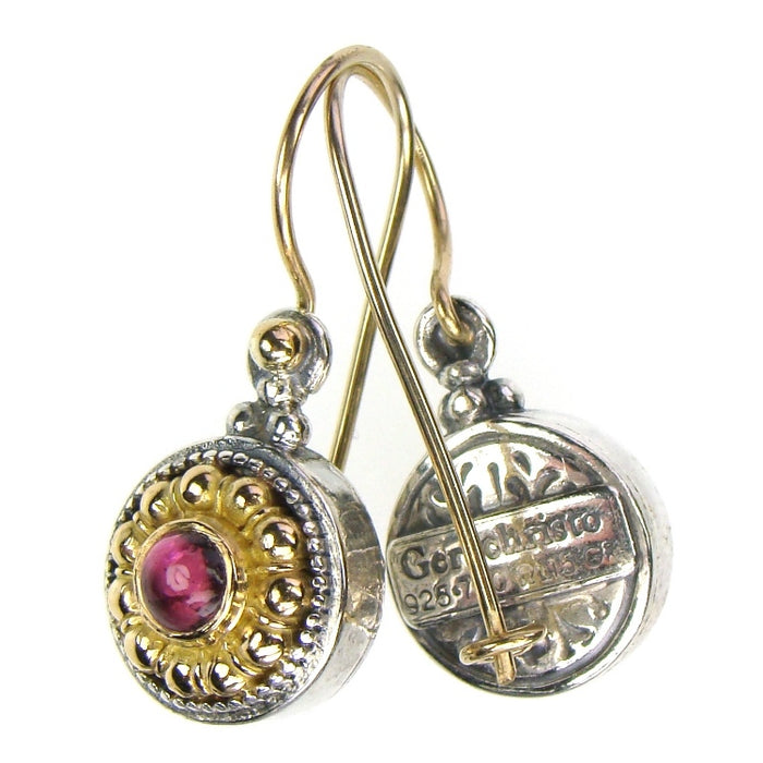 Small Circle Color Fountain Earrings
