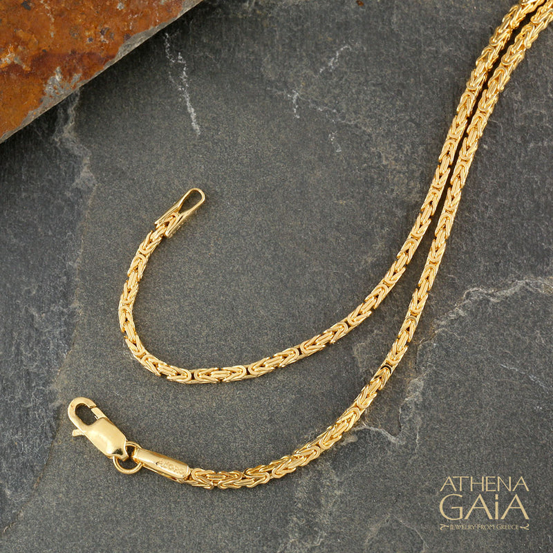 14k Gold Byzantine Chain