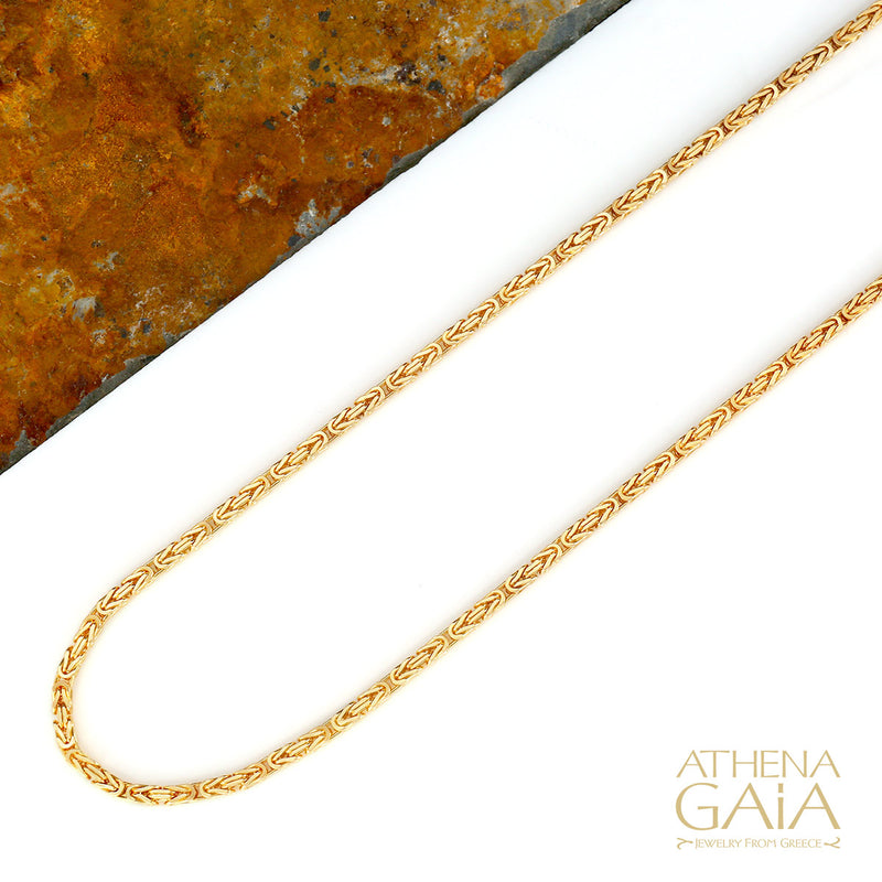 14k Gold Byzantine Chain
