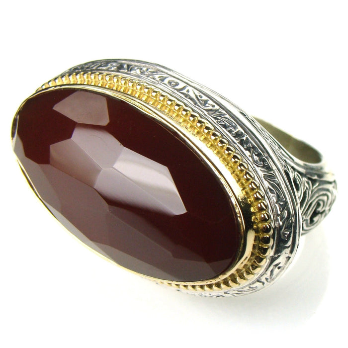 10K Big Stone Ring YG – Milazzo Jewelry Store