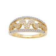 Greek-jewelry promise ring in 14k gold
