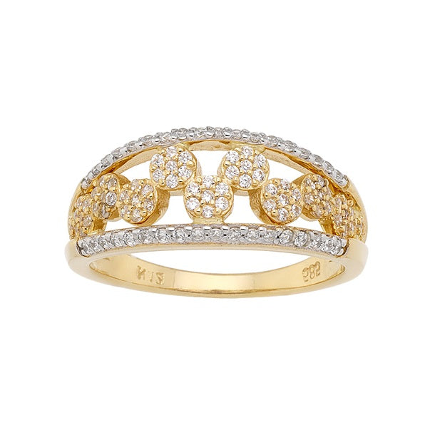 Greek-jewelry promise ring in 14k gold
