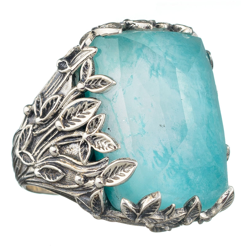 Pop Rocks Orthogonio Ivy Ring - Sterling Silver Ring - Cocktail Ring