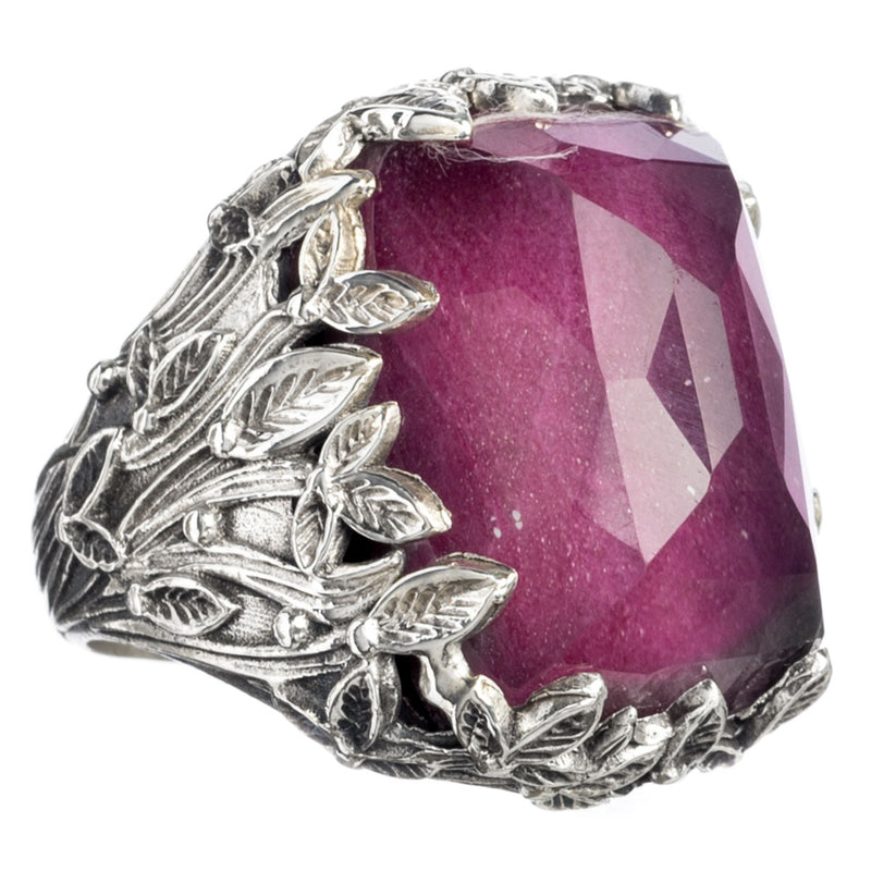 Pop Rocks Orthogonio Ivy Ring - Sterling Silver Ring - Cocktail Ring