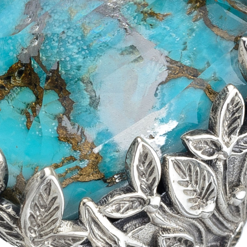 Pop Rocks Orthogonio Ivy Ring - Sterling Silver Ring - Cocktail Ring