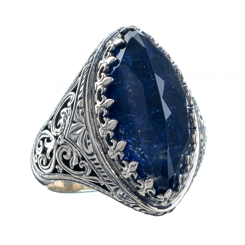 Pop Rocks Silver Short Soiree Ring - Sterling Silver Ring - Cocktail Ring