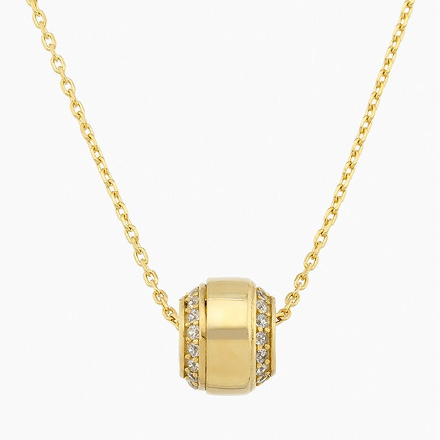 Rolling Charm Necklace - 14k Gold Necklace