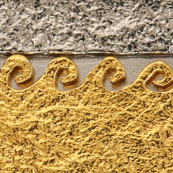 Nightwaves Tag Pendant Necklace - Gold Plated Sterling Silver Necklace