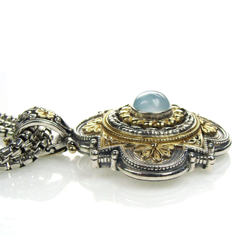 Big Faith Pendant - 18k Gold & Sterling Silver Pendant