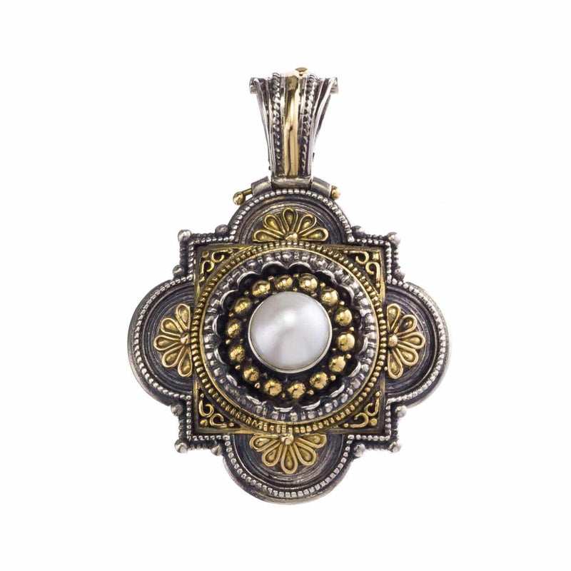 Big Faith Pendant - 18k Gold & Sterling Silver Pendant