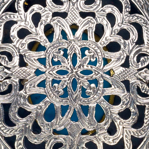 Pop Rocks Megali Oval Pendant - 18k Gold & Sterling Silver Pendant