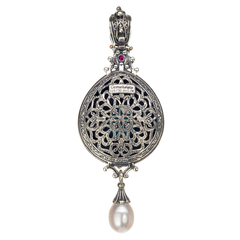 Pop Rocks Megali Droppa Pendant - 18k Gold & Sterling Silver Pendant