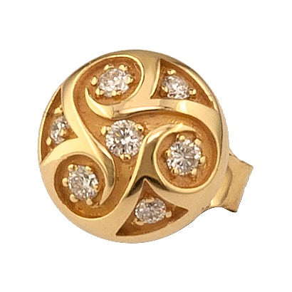 Mythical Argonaut Post Earrings - 18k Gold - Stud Earrings