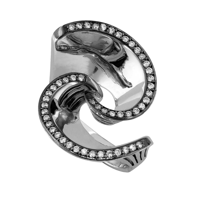 Galaxy Vortex Ring (Large) - 18k Gold ring - Cocktail Ring