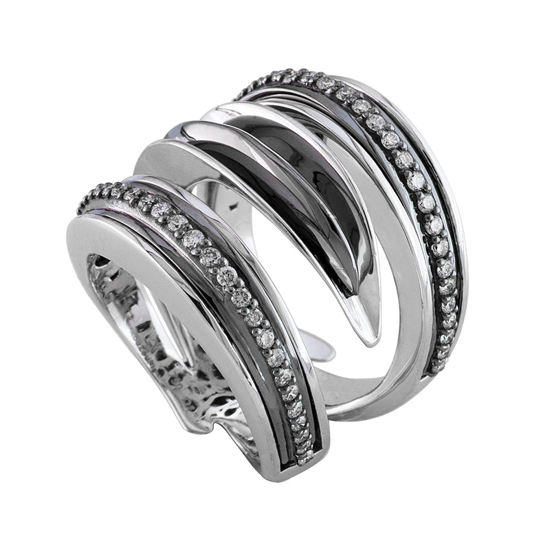 Galaxy Wormhole Ring - 18k Gold Ring - Cocktail Ring