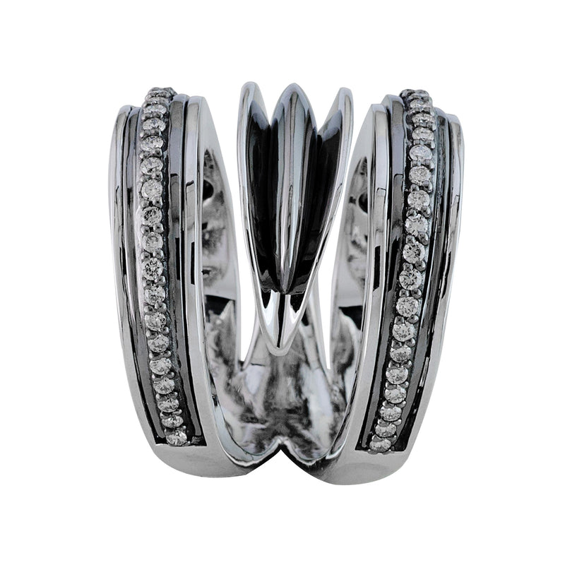 Galaxy Wormhole Ring - 18k Gold Ring - Cocktail Ring