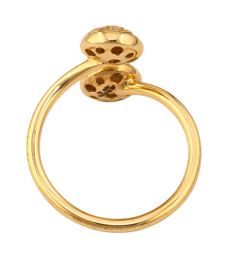 Mythical Argonaut Bypass Ring - 18k Gold Ring - Cocktail Ring
