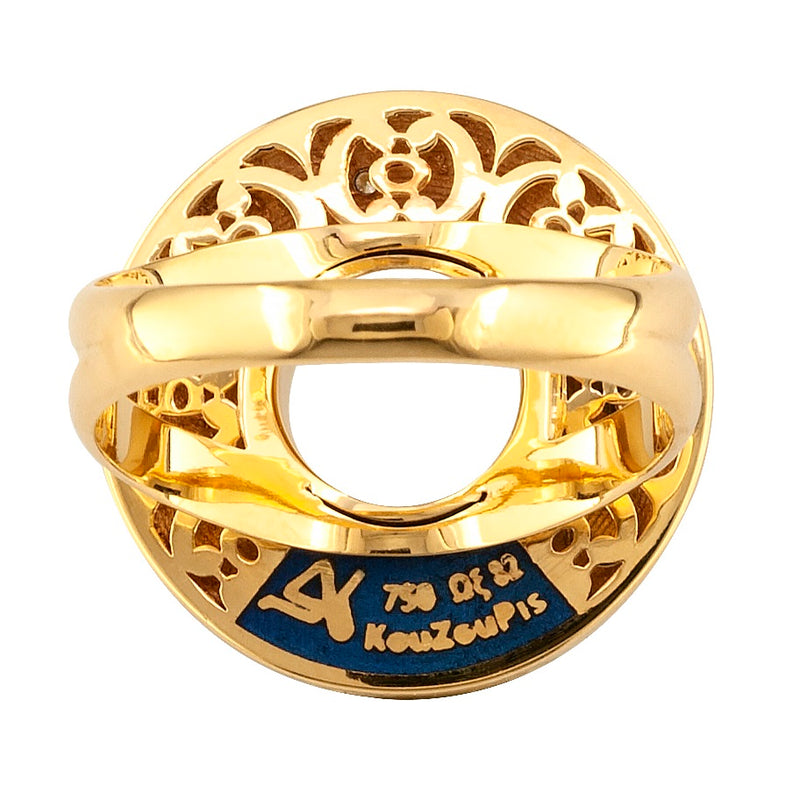Eternal Diamond 9 Ring - 18k Gold Ring - Cocktail Ring