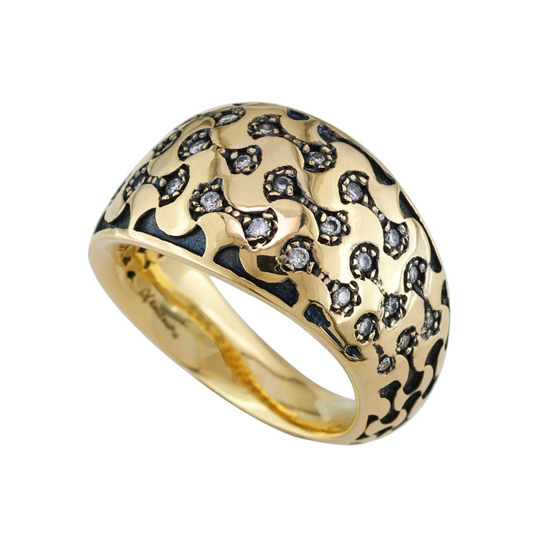 Galaxy Constellation Ring - 18k Gold Ring - Cocktail Ring