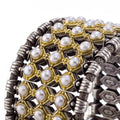 Pearl Row Cuff Bracelet