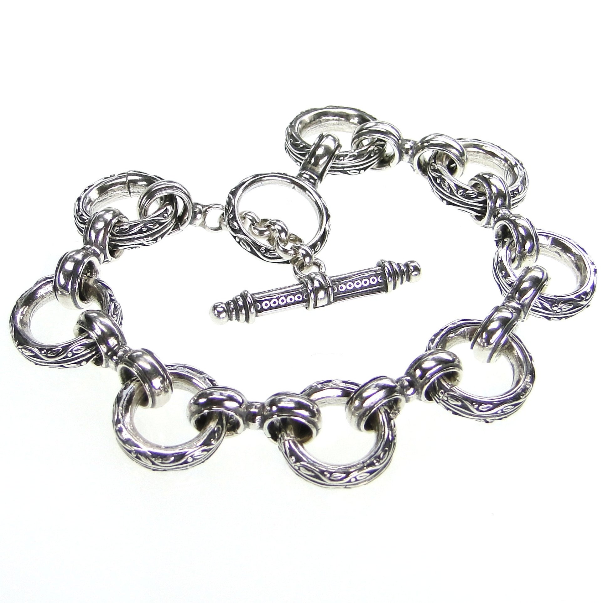 Circle Link Empty Charm Bracelet by Gerochristo — Athena Gaia