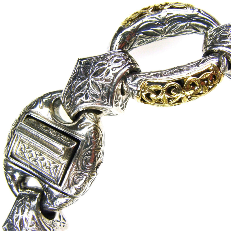 Megalo Zelda Link Bracelet - 18k Gold & Sterling Silver Bracelet